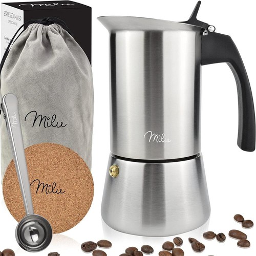 Milu espressokocher edelstahl - milu,