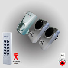 Funk Steckdosen Set 1 x Schalter 2 x Dimmer Fernbedienung ELRO selbstlernend .