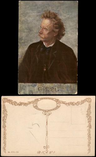 Signierte künstlerkarte von - signierte,