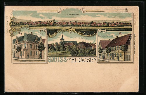 Lithographie eldagsen - eldagsen, /