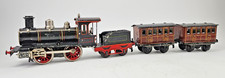 Märklin Spur 1 Lokomotive & Tender & 2x Personenwagenwagen uralt Originalzustand