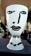 Große Glas Vase / Glas Kelch