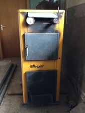 FESTBRENNSTOFFKESSEL / HOLZZENTRALKESSEL  SIEGER FB 34 KW + HOLZ OHNE ENDE