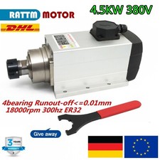 4.5KW Luftgekühlter CNC  Frässpindel Air Cooled Spindle Motor ER32 380V 18000rpm
