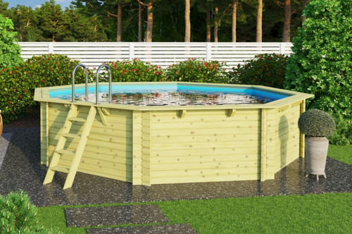 Holzpool pool schwimmbecken - holzpool,