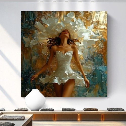 Leinwand bild frau erotik - leinwand,