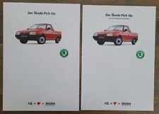 Skoda Favorit Pick-Up Prospekt/brochure/folleto/opuscolo/broszura/broschyr