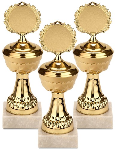 Goldene trophäen 21cm - trophäen, metall