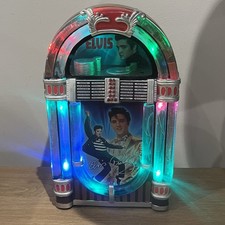 Elvis Rocks Illuminated Musical Jukebox Hound Dog Bradford Exchange Rock N Roll