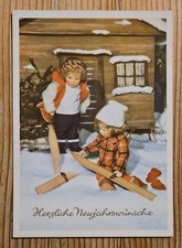 Alte DDR AK 1957 - Neujahr -