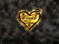 Leuchtreklame Schild Candy Bar