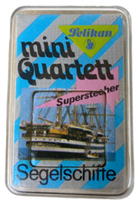 Pelikan Mini Quartett Segelschiffe Mini Karten Spielkarten Kartenspiel Sammler