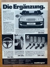 Oettinger Tuning VW Golf Oldtimer Original 1985 Vintage Advert Werbung Reklame