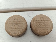 2 Präzisions- Rundkugeln 4,4 mm VEB Sprengstoff Werk I Schönebeck Elbe Diabolos 