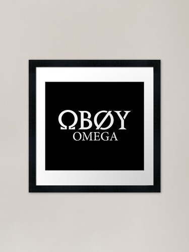 Oboy gerahmter kunstdruck - gerahmter,