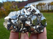 Pyrit Oktaeder, Huanzala Mine Ancash Peru #8