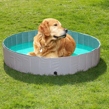 Hundepool 120x30 cm Hunde Swimmingpool Schwimmbecken Planschbecken Pool Faltbar