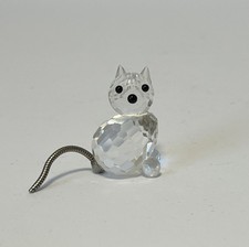 Swarovski Figur 010011 Katze 3,3 cm. Top Zustand  2007 Schönes Deko Glas Tier