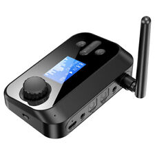 Bluetooth 5.1 Transmitter Sender Empfänger Audio Adapter für 2 Kopfhörer TV PC