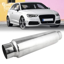 Für Audi A3 8P Sportback Schalldämpfer Ø 2.5'' Auspuff Mittelschalldämpfer 16"