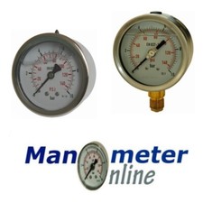 Manometer Pneumatik senkrecht