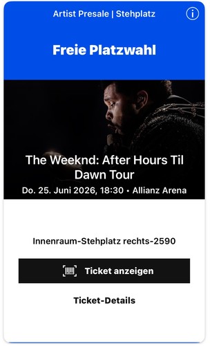The weeknd ticket 06 - the,