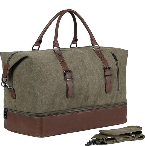 Reisetasche segeltuch leder - reisetasche,