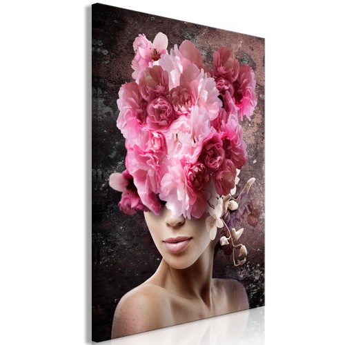 Blumen frau natur bunt vlies - blumen,