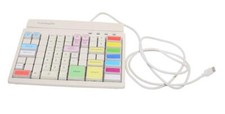 Kassentastatur POS Keyboard Preh Prehkeytec MCI 84 weiss USB mit Kartenleser A