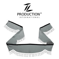 LKW Frontscheibenborde Welle DAF EURO6 (XF106) Space Cab Gardine Grau-Weiß G07