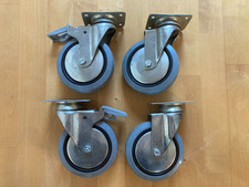 4 Lenkrollen Lastrollen Transporträder 13 cm