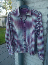 Eterna   ,Bluse ,,klassisch  , Vichykaro ,Bordeaux/Beige  ,Gr 40 BW
