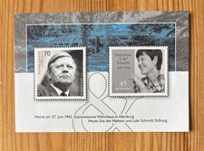 Bund BRD Block 83 postfrisch Helmut und Loki Schmidt