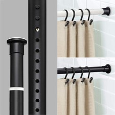 70-410cm Universal Teleskopstange Edelstahl Ohne Bohren Duschvorhangstange