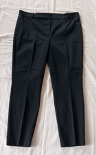 H&M Damen knöchellange Hose Slacks schwarz Gr. 48