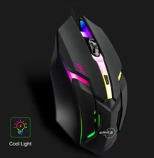 Gaming Maus Ergonomisch USB LED Licht Für Desktop Computer Laptop Gamer Zubehör