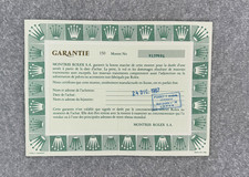 Rolex Zertifikat aus 1987 --