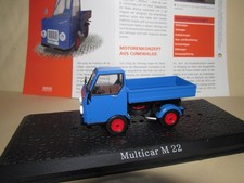 DDR Nutzfahrzeuge Atlas Editions 1:43 Multicar M 22 mit OVP und Info-Karte