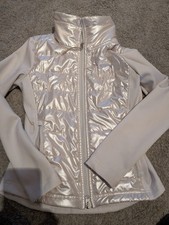 Wunderschöne, taillierte Mädchen Jacke von Steeds, pearly weiss Gr. 140, Reiten