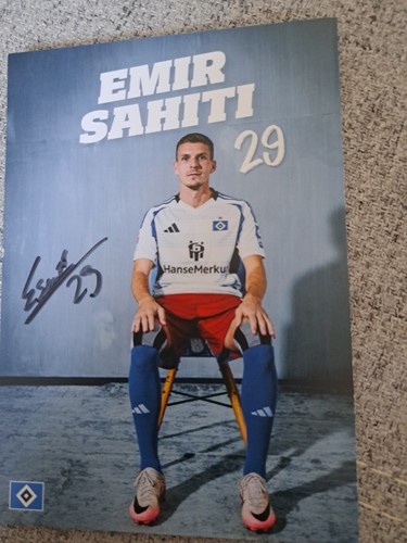 Hsv autogrammkarte signiert - hsv,