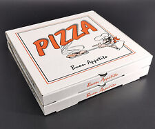 Pizzakartons / Pizzabox, Baffone weiß, Italia 3cm, diverse Größen, 20 bis 32