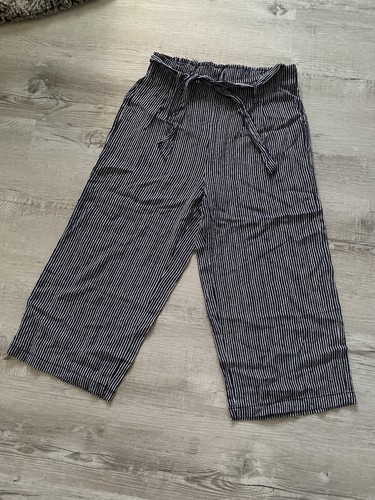 Sommerhose mädchen blau - sommerhose, blau/weiß