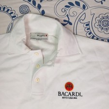 BACARDI PROMO POLO T SHIRT ORIGINAL GRÖSSE L ESTE CUBA 🇨🇺 MERCH WEAR LIQUORI 