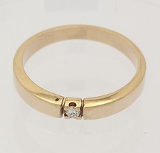 ♦ Solitär Ring in 14 kt 14k