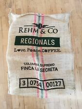 Kaffeesack Kaffeesäcke "Rehm & Co" love peace coffee - neuwertig - 02