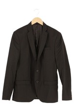 WORMLAND Herren Sakko Anzugjacke 54/XXL Schwarz Klassisch Business Elegant