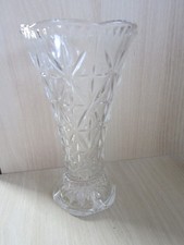 alte Glas Blumenvase