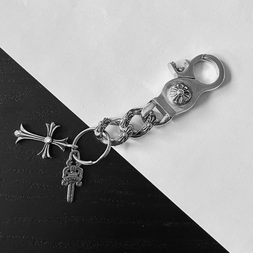 Chrome hearts style keychain - chrome,