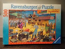 Puzzle 500 Pocahontas Disney Ravensburger die Landung der Siedler Rarität.Selten