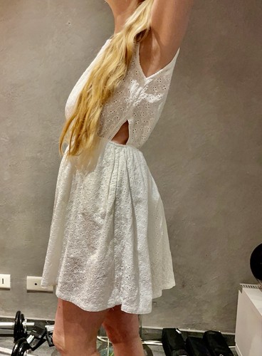 Kleid weiß 36 s - kleid,